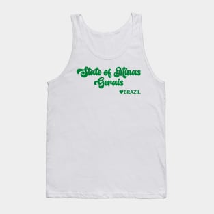 State of Minas Gerais: Eu amo o Brasil - I love Brazil Tank Top